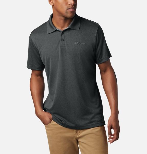 Columbia Utilizer Polo Black For Men's NZ32594 New Zealand